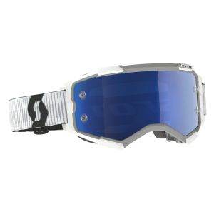 Scott Fury Goggles - White / Blue Chrome