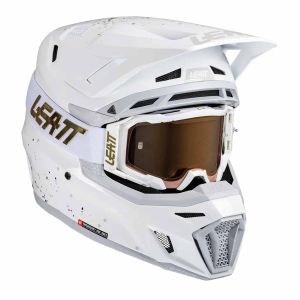 Leatt 8.5 V25 Moto Helmet Kit - White