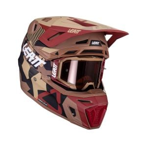Leatt 8.5 V23 Moto Helmet Kit - Ruby Stone