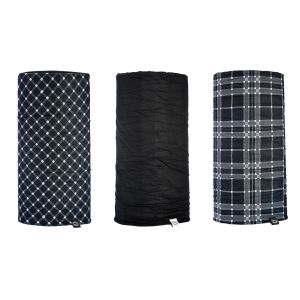 Oxford Comfy Neck Tube 3 Pack - Black & White Tartan
