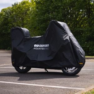 Oxford Aquatex Pro Bike Cover With Topbox - Black